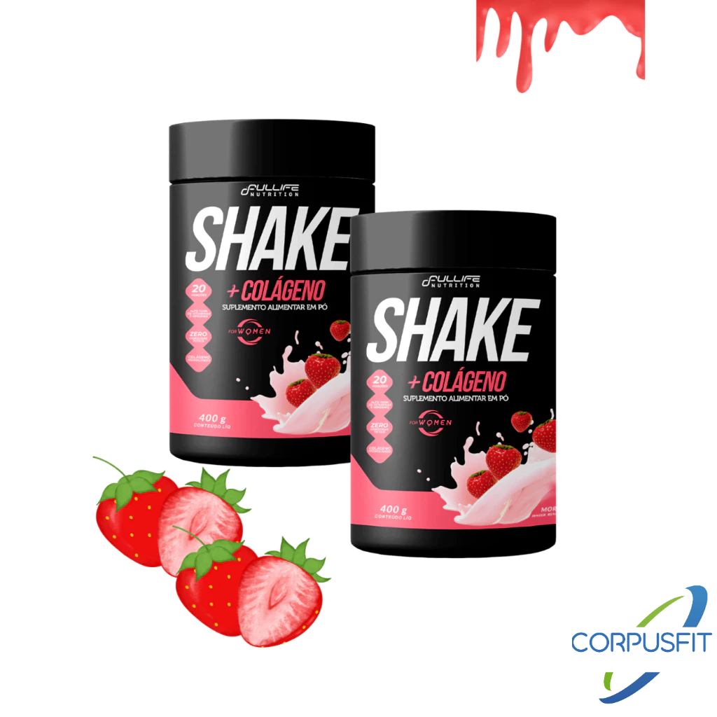KIT 2X Shake Substituto De Refeição Zero Açúcar Com Colágeno Fullife