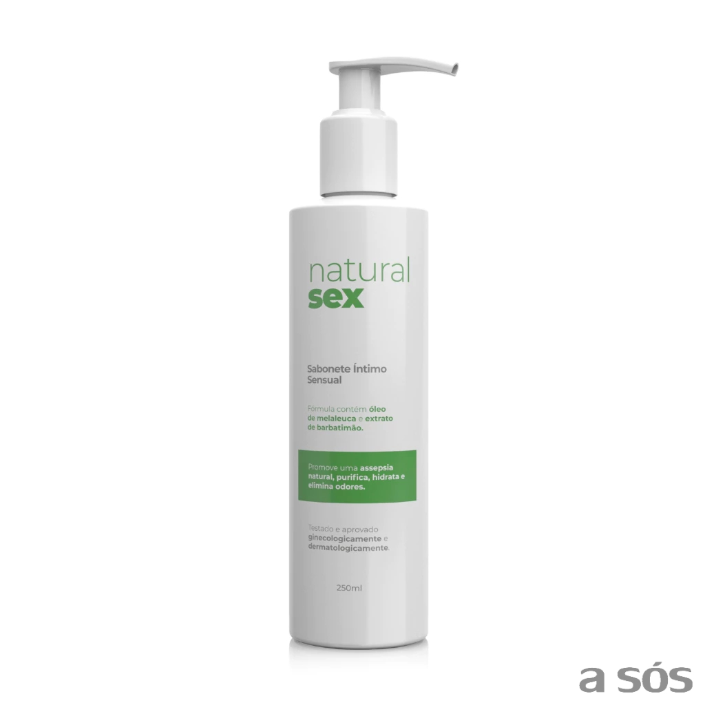 Sabonete Íntimo Líquido Unissex Barbatimão e Arnica | Natural Sex - 250 ml
