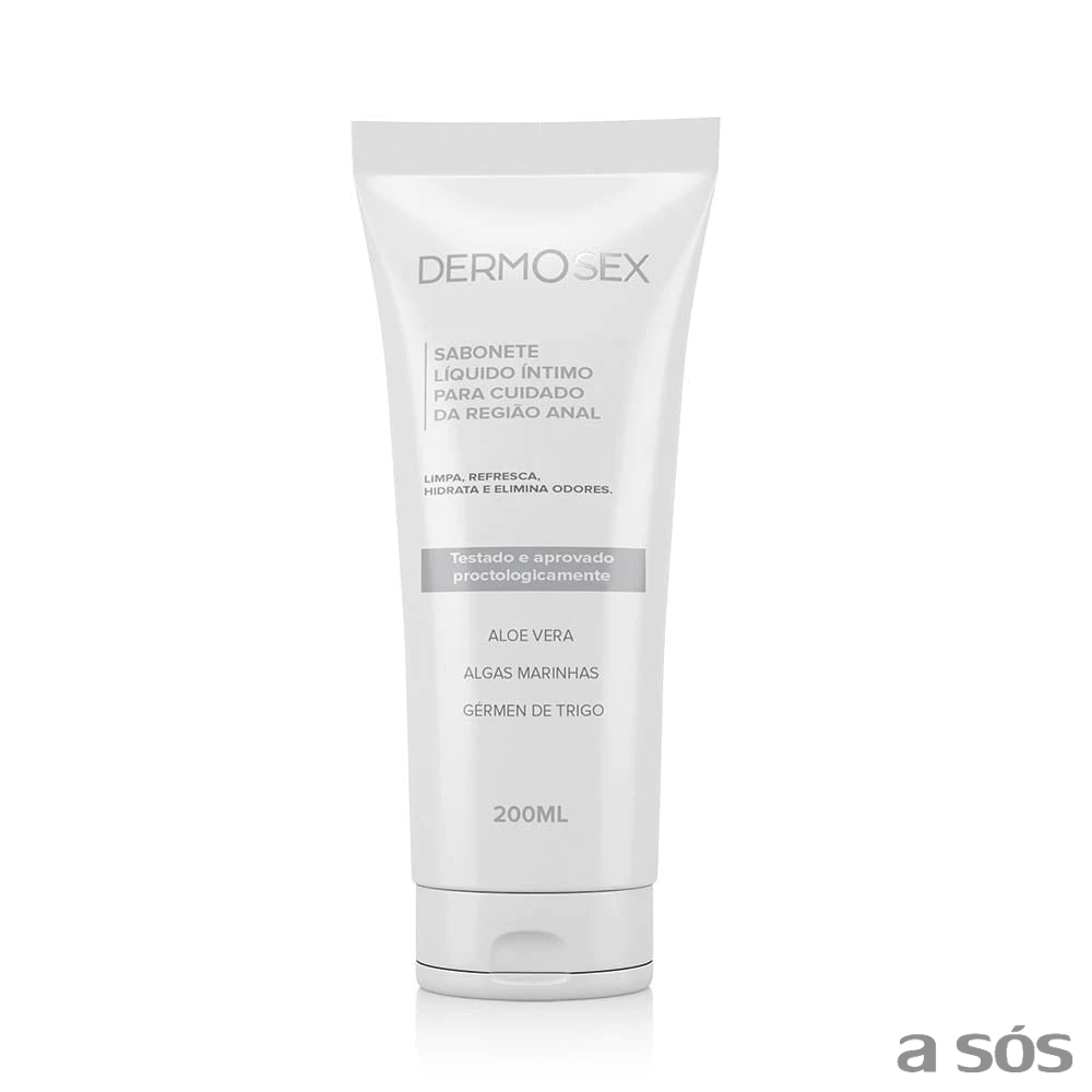 Sabonete Líquido Íntimo para Região Anal Dermosex - 200 ml | Anti-odor e Hidratante Cicatrizante