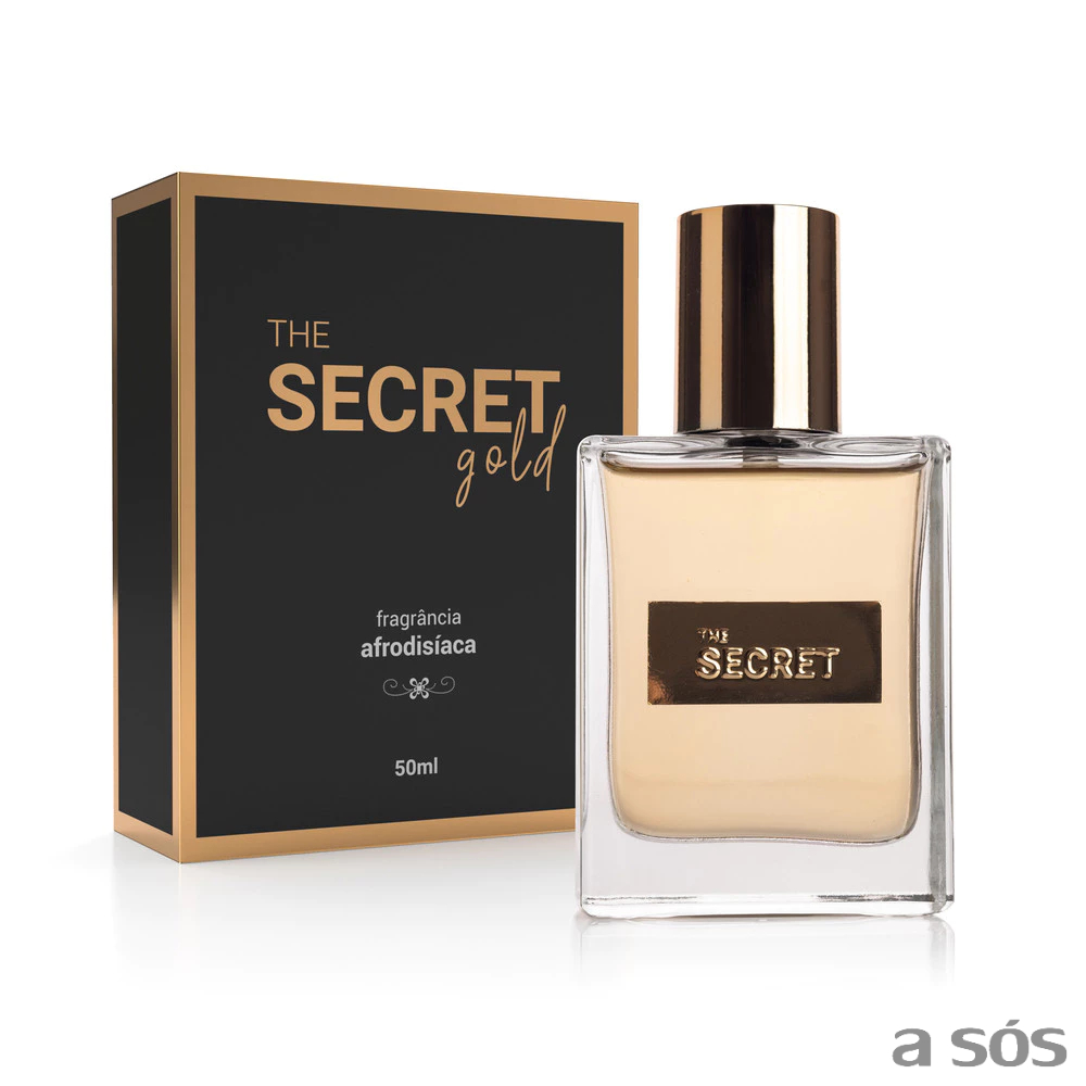 Perfume Feminino The Secret Gold 50ml – Floral Gourmand, Alta Fixação e Vegano