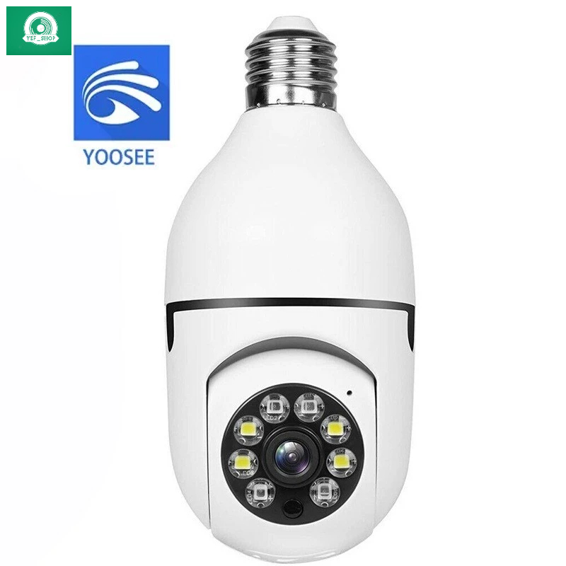 Câmera IP Lâmpada Wifi Giratória Com Visão Noturna Full HD 360 Yousee em Oferta na Shopee