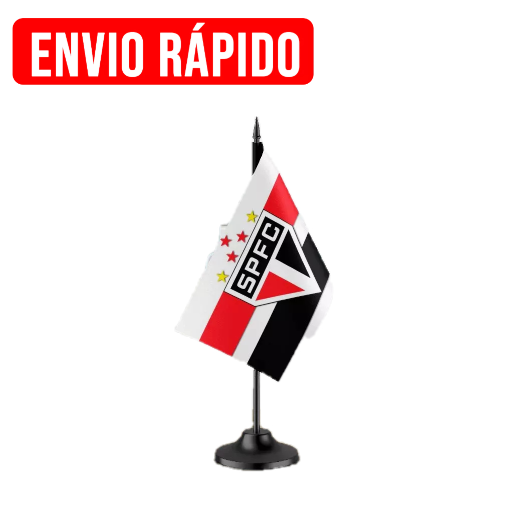 Mini Bandeirinha de Mesa São Paulo 20x12cm | Personalizada | Haste 28cm | Estampa em Sublimação em Oferta na Shopee
