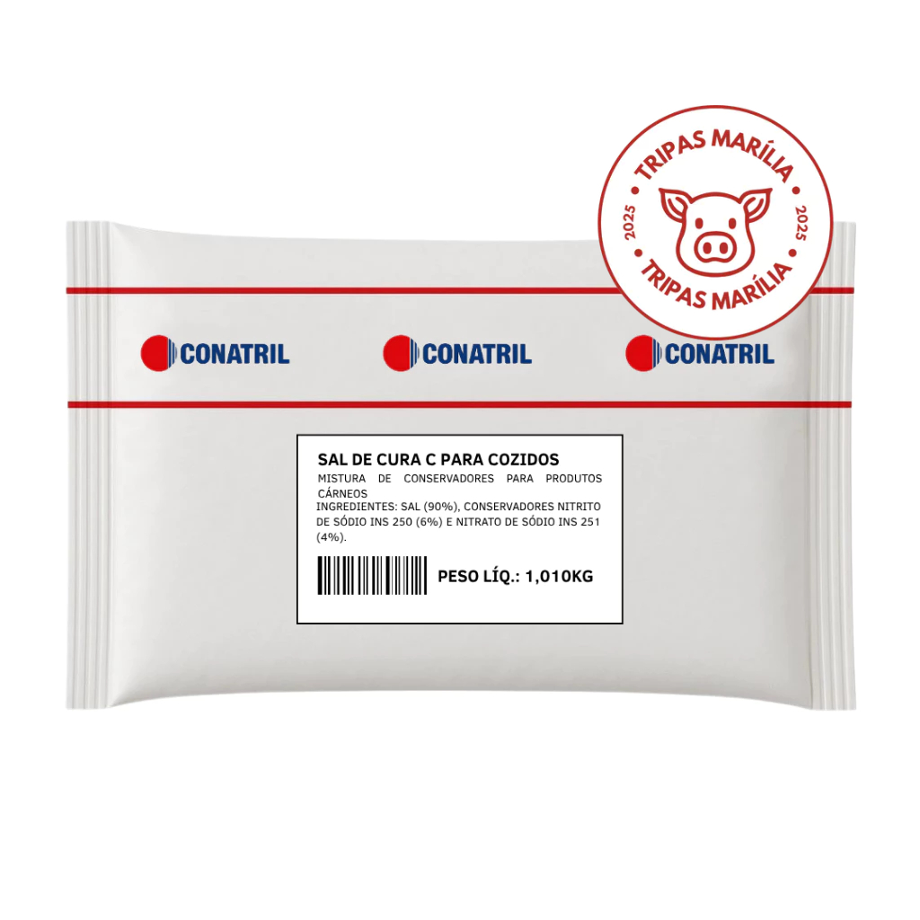 Sal De Cura Tipo 2 Para Embutidos E Cozidos (Cura Longa) Conatril 1Kg em Oferta na Shopee