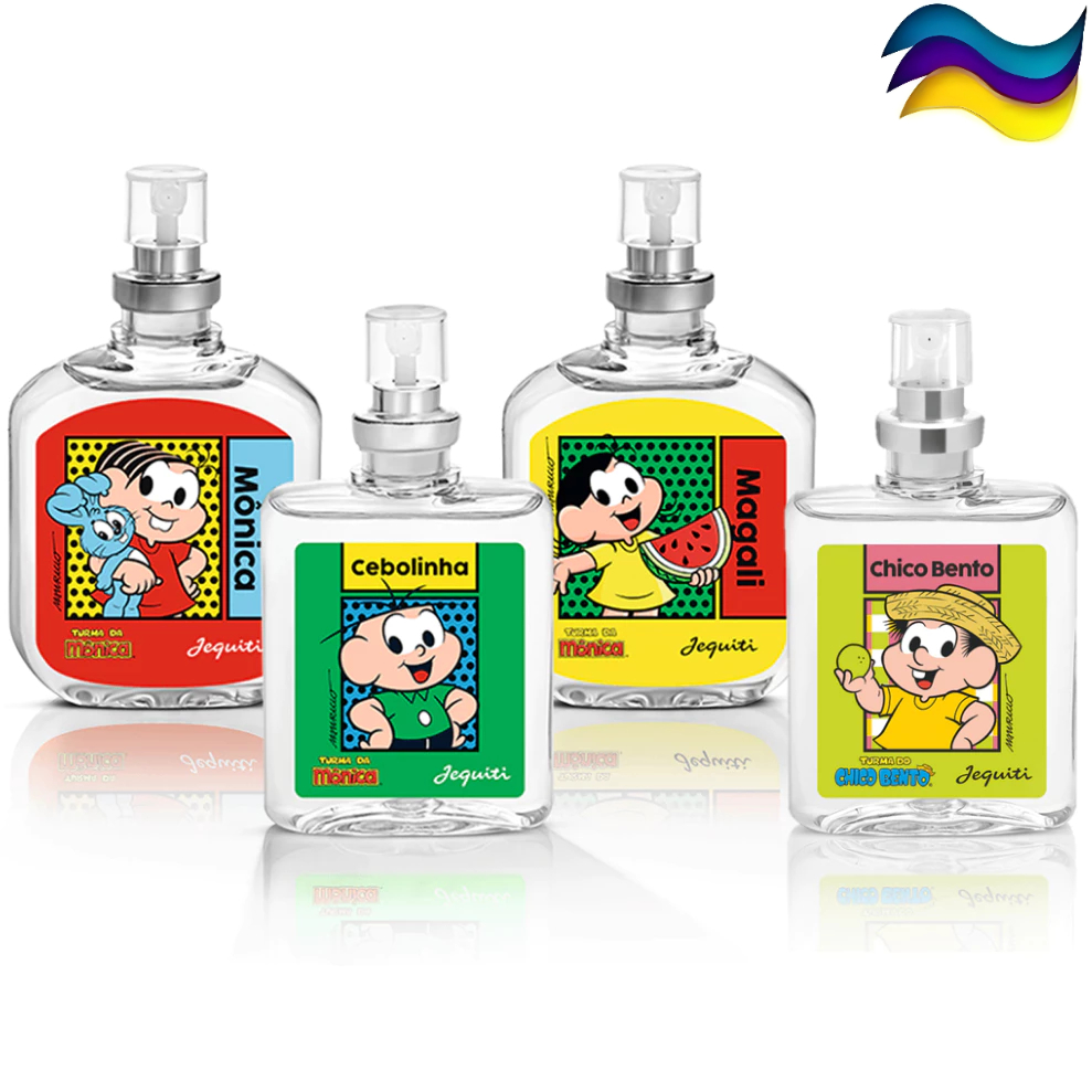 Jequiti Perfume Turma da Mônica Colônia 25ml - Cebolinha Mônica Magali Chico Bento ou Kit Sabonetes