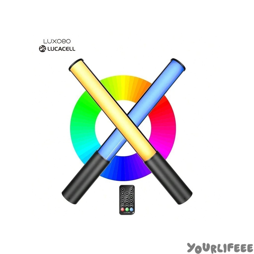 Luxceo LUCACELL p400 p400s led tubo handheld rgb vara varinha de luz 2500-6500k fotografia