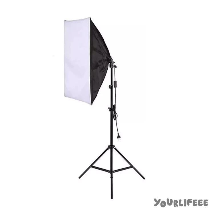 Softbox Luz contínua 50x70cm Soquete e27 - Kit com Tripé