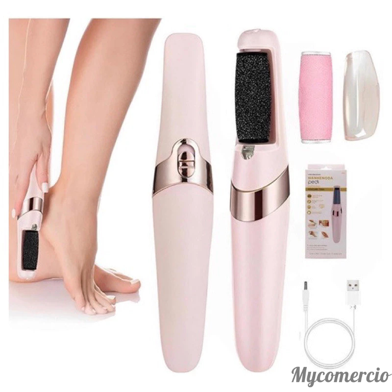 Lixador de Pé Elétrico - Esfoliador Tira Calos Pedicure Portátil