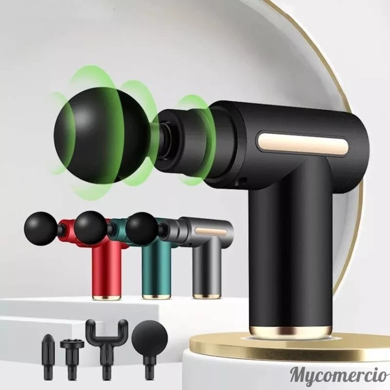 Pistola de massagem elétrica, massageador de tecidos profundos em Oferta na Shopee