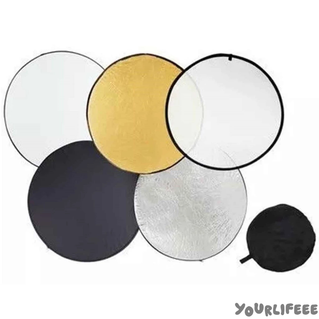 Rebatedor Fotográfico 5 Em 1 60cm Refletor 5x1 60 Cm Case em Oferta na Shopee