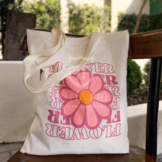 Bolsa Sacola Ecobag Algodão Flower em Oferta na Shopee