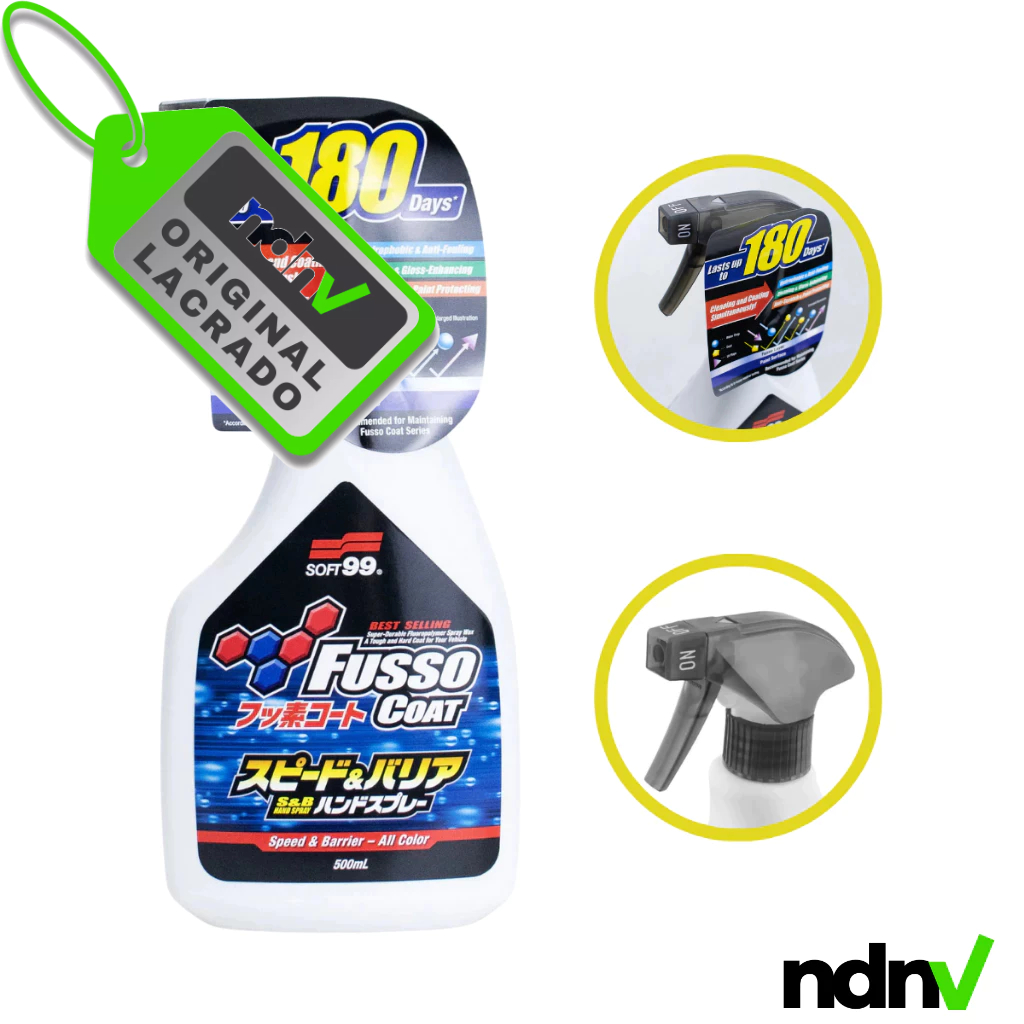 Speed Barrier – 500ml – Soft99 – Manutenção Cera Fusso Coat – Selante Spray para Manutenção de Pintura Automotiva