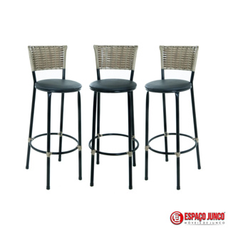 kit 3 banquetas alta banco cozinha bancada reforçada bares em Oferta na Shopee