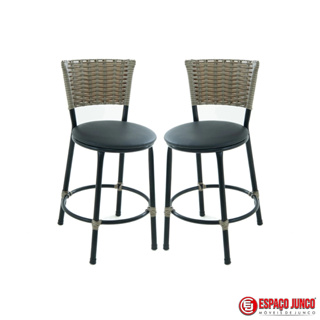 Kit 2 Banquetas Baixa De Bar Balcão Area Gourmet Móveis Casa em Oferta na Shopee