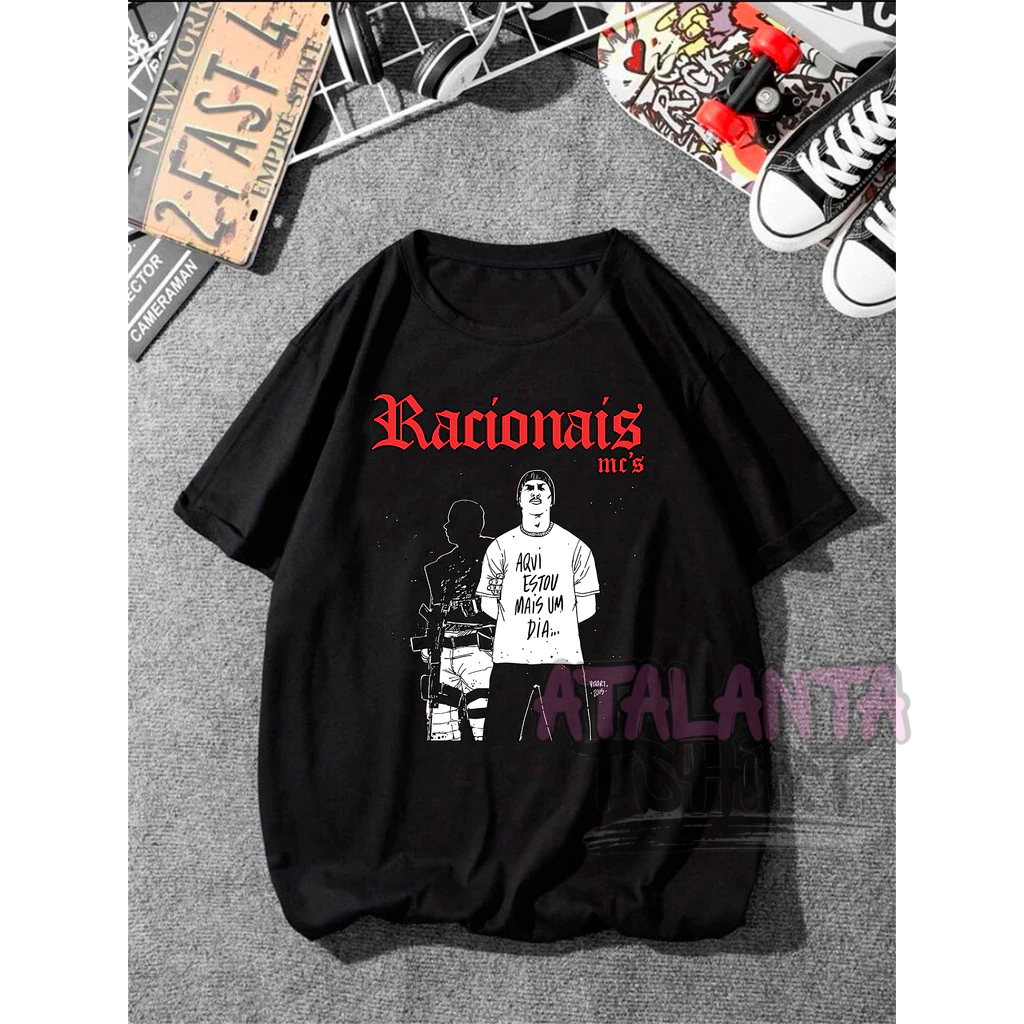 Camiseta Básica Grupo Racionais Hip-Hop Vintage Camisa 100% Algodão Streetwear Temos Plus Size Lançamento - Envio Rápido