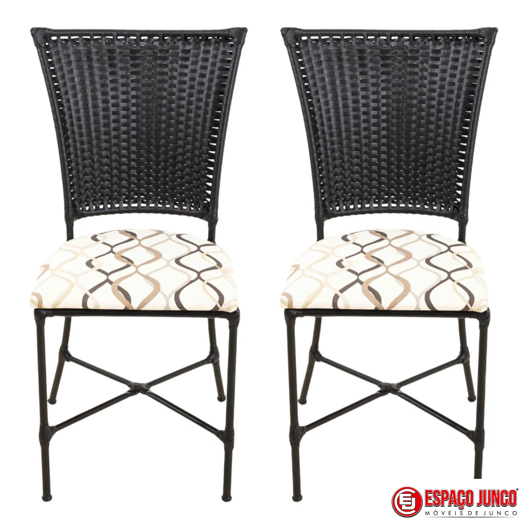 2 cadeiras tramado simples cozinha area copa casa moveis decoração