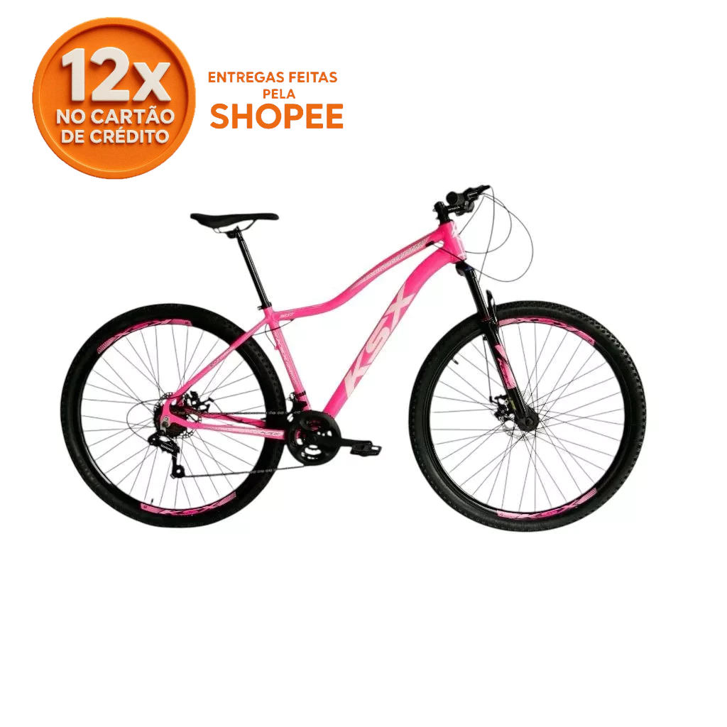 BICICLETA BIKE ARO 29 MTB ALUMÍNIO KSX 24V CAMBIO  SHIMANO CABEAMENTO INTERNO FEMININA em Oferta na Shopee