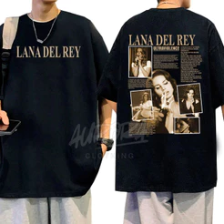 Camiseta Básica Cantora Lana Del Rey POP Camisa 100% Algodão Streetwear Temos Plus Size Lançamento - Envio Rápido