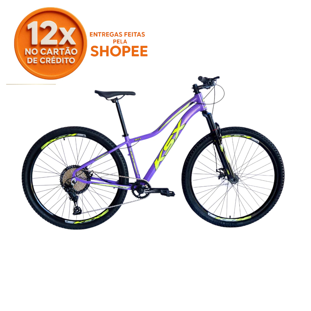 BICICLETA BIKE ARO 29 MTB ALUMÍNIO KSX 12V MARCHAS C/ K7 11x52 DENTES CABEAMENTO INTERNO FEMININA em Oferta na Shopee