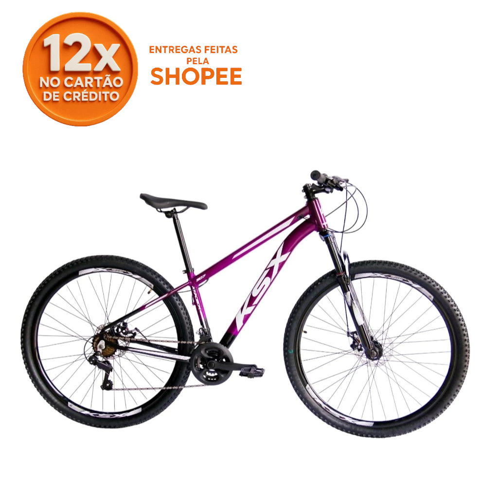 BICICLETA BIKE ARO 29 MTB ALUMÍNIO KSX SD7 21V MARCHAS INDEX CABEAMENTO INTERNO BCL UNISSEX