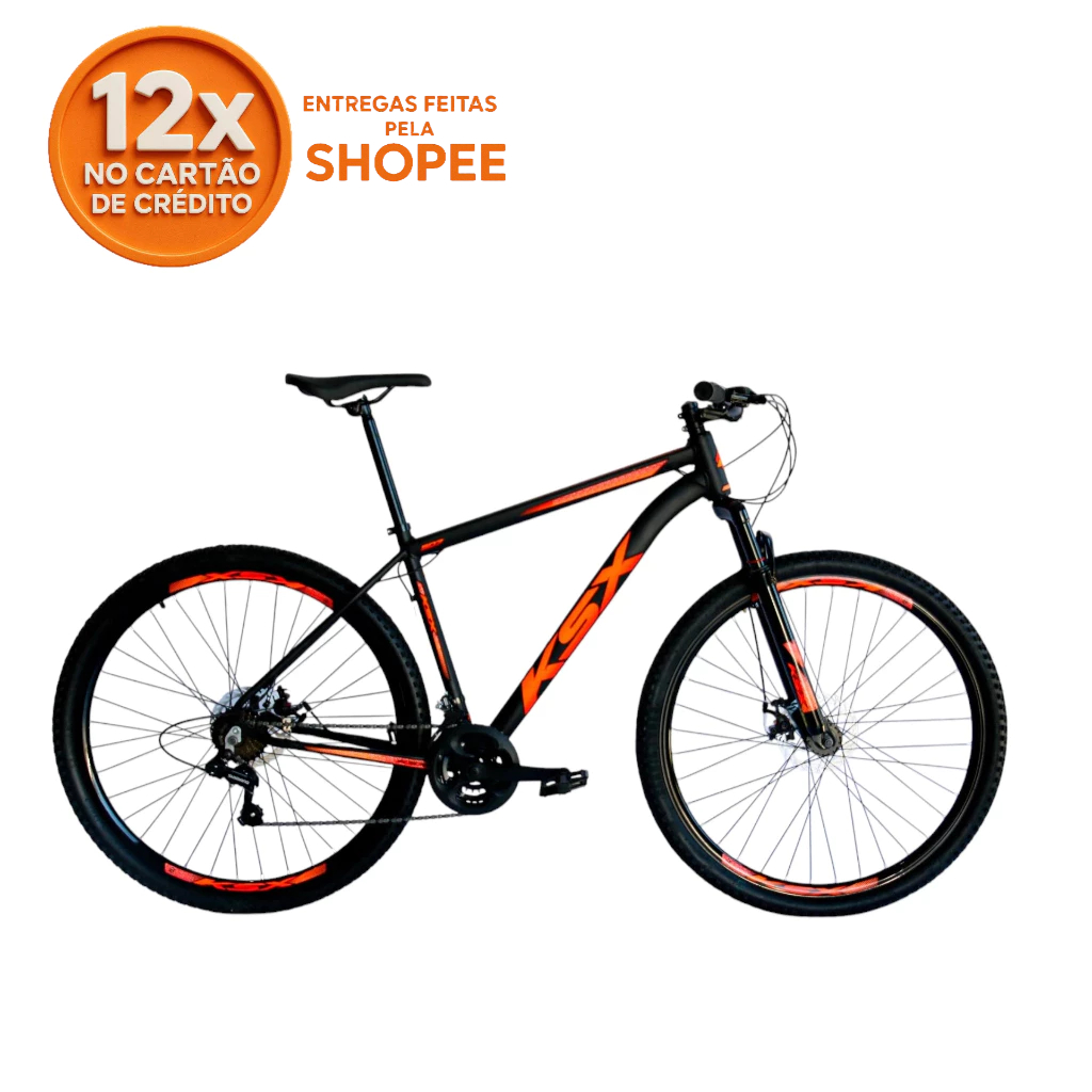 BICICLETA BIKE ARO 29 MTB ALUMÍNIO KSX SD7 24V MARCHAS INDEX CABEAMENTO INTERNO PBC UNISSEX em Oferta na Shopee