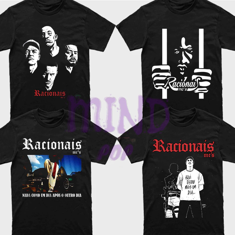 Camiseta Básica Racionais Vintage Camisa 100% Algodão Streetwear Temos Plus Size Lançamento - Envio Rápido