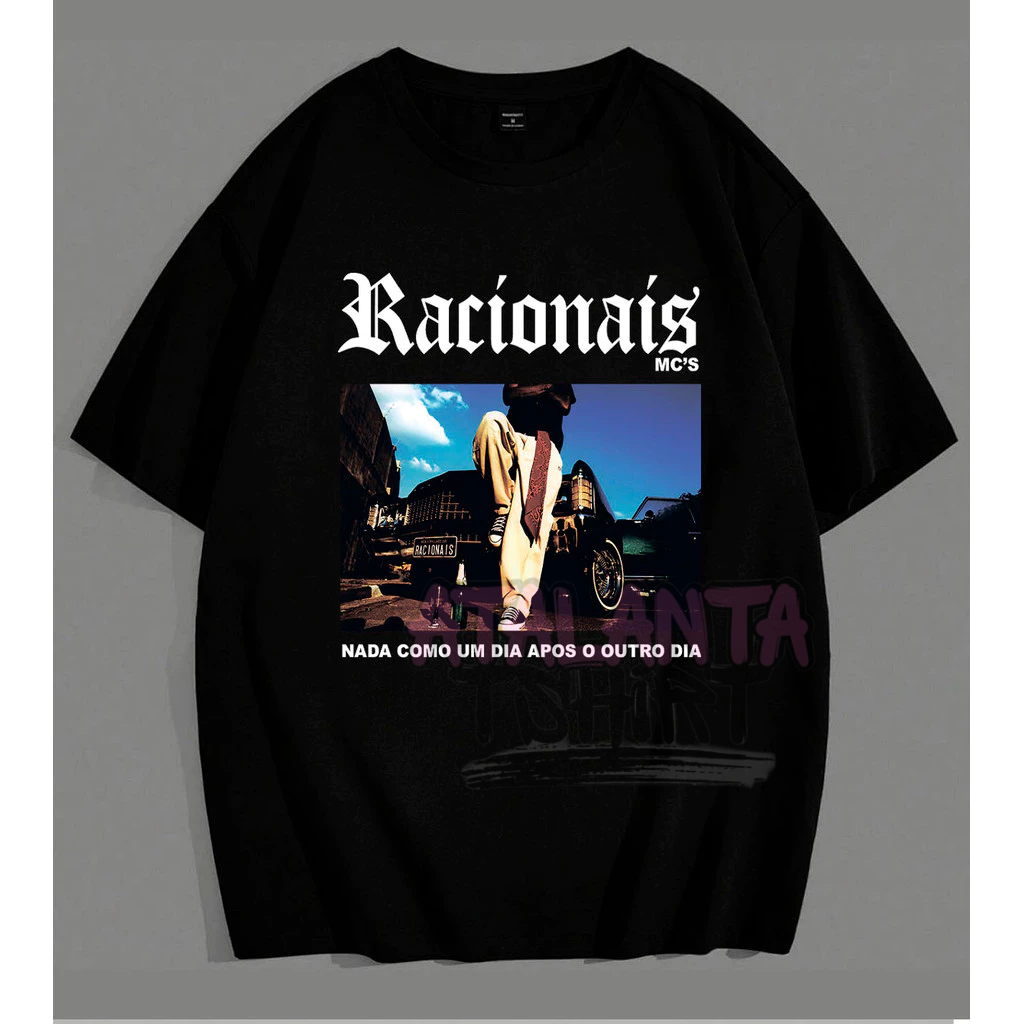 Camiseta Básica Grupo Racionais Hip-Hop Vintage Camisa 100% Algodão Streetwear Temos Plus Size Lançamento - Envio Rápido