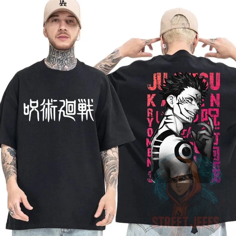 Camiseta Anime Jujutsu Camisa Unissex 100% Algodão Lançamento - Envio Rápido