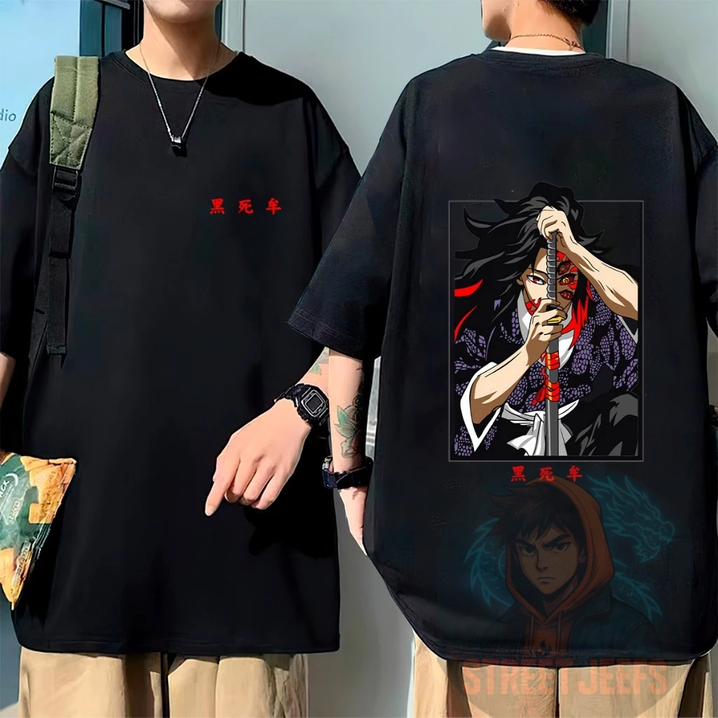 Camiseta Básica Anime Demon Slayer Camisa 100% Algodão Streetwear Temos Plus Size Lançamento - Envio Rápido