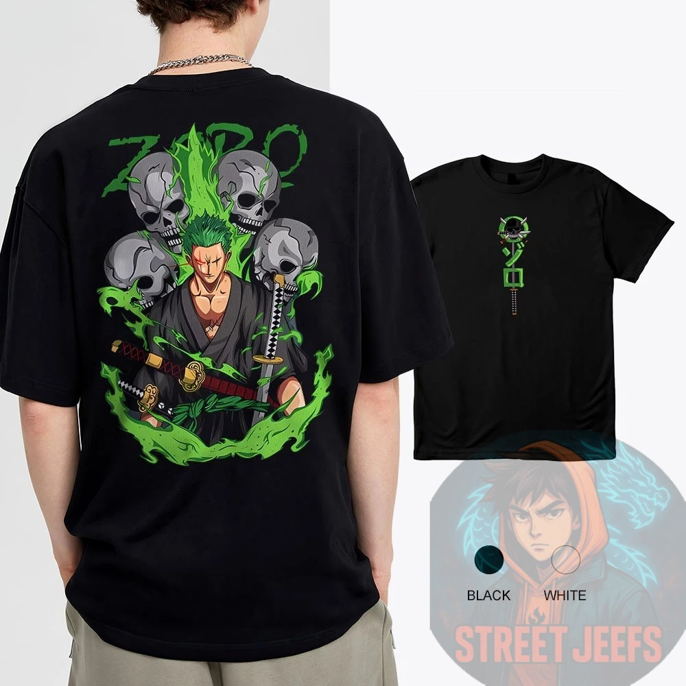 Camiseta Anime Zoro Camisa Unissex 100% Algodão Lançamento - Envio Rápido em Oferta na Shopee