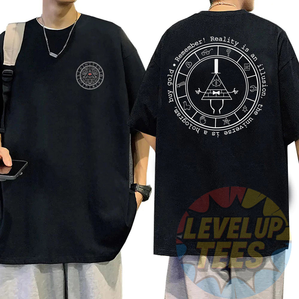 Camiseta Básica Desenho Gravity Falls Camisa 100% Algodão Streetwear Temos Plus Size Lançamento - Envio Rápido em Oferta na Shopee