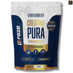 Creatina Pura Ultra micronizada 100% Monohidratada 250g Laudo Aprovado - Faze Nutrition