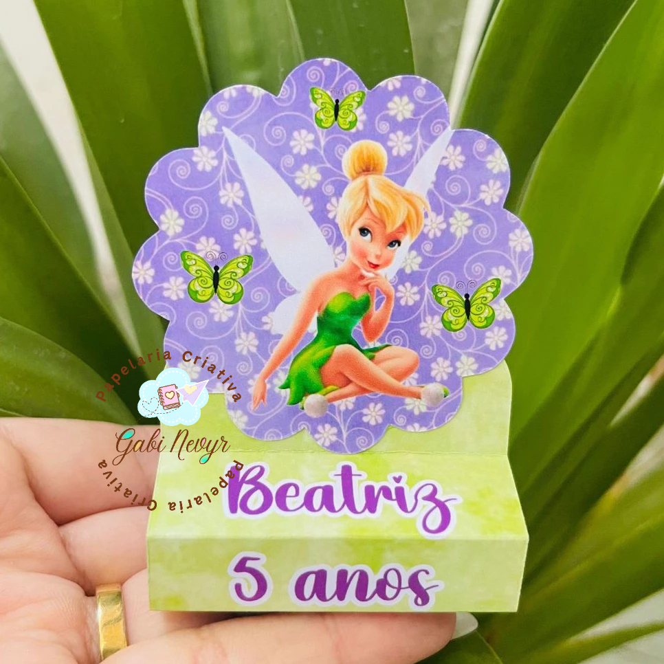 Porta Bis Duplo Tinker Bell Sininho | Lembrancinhas personalizadas | Mimos | Aniversário infantil