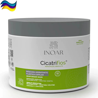 Máscara Hidratação Inoar Cicatrifios 500g - Tratamento Reconstrução Instantâneo Antifrizz em Oferta na Shopee
