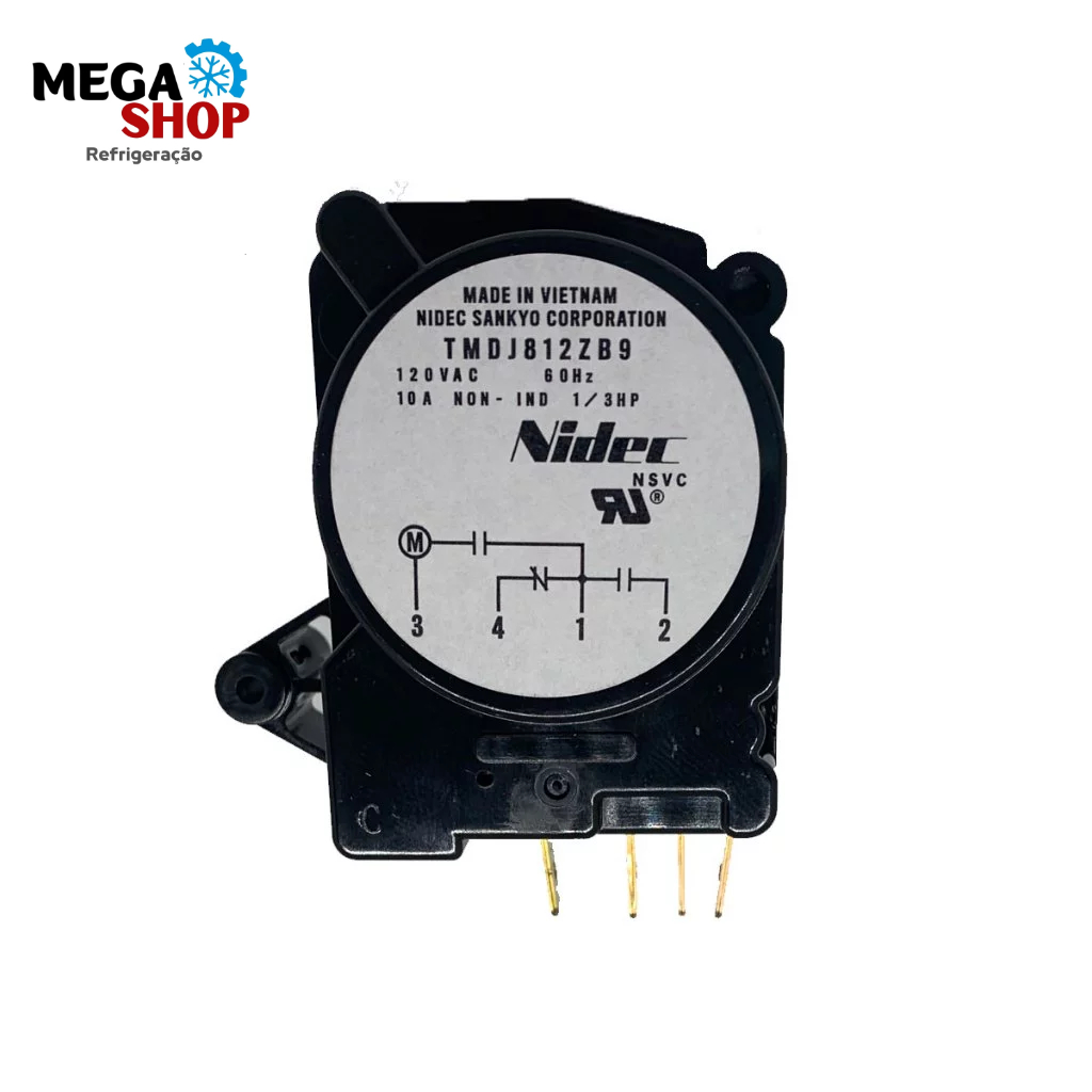 Timer Degelo Geladeira Electrolux 127V. DF34 a DF39 64484483 12H ORIGINAL