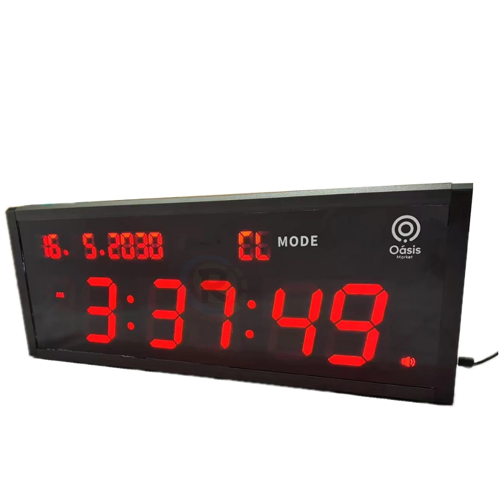 Cronômetro Relógio Parede Digital Led 48/18 Timer Academia