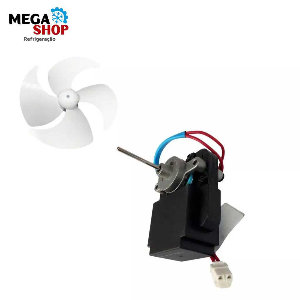 Motor Ventilador Geladeira Electrolux Dfx41 Db52 Db52x Tf39s 220V 70202472 + Hélice Motor Ventilador A96913601 Original