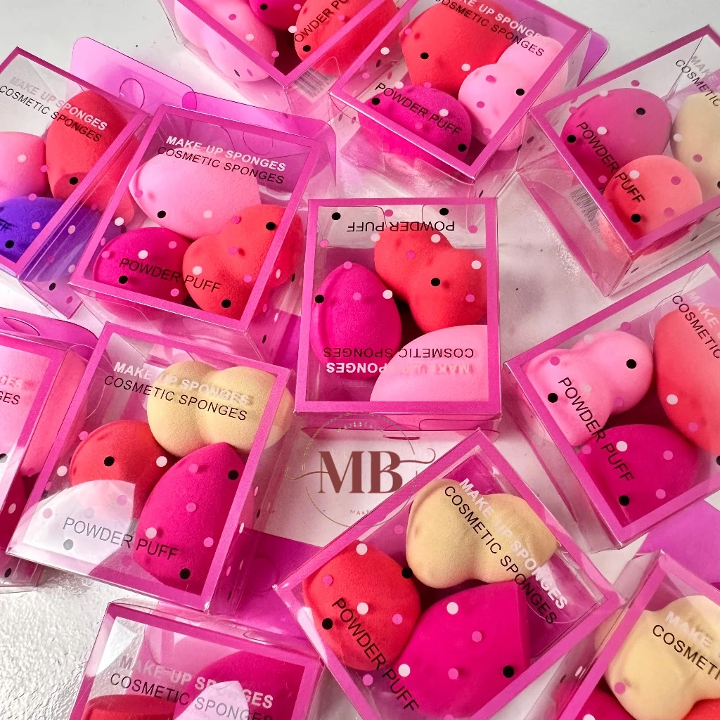 Kits 72/108 Mini Esponja Esponjinha Para Maquiagem Gota Blender Rosto Base Corretivo Contorno