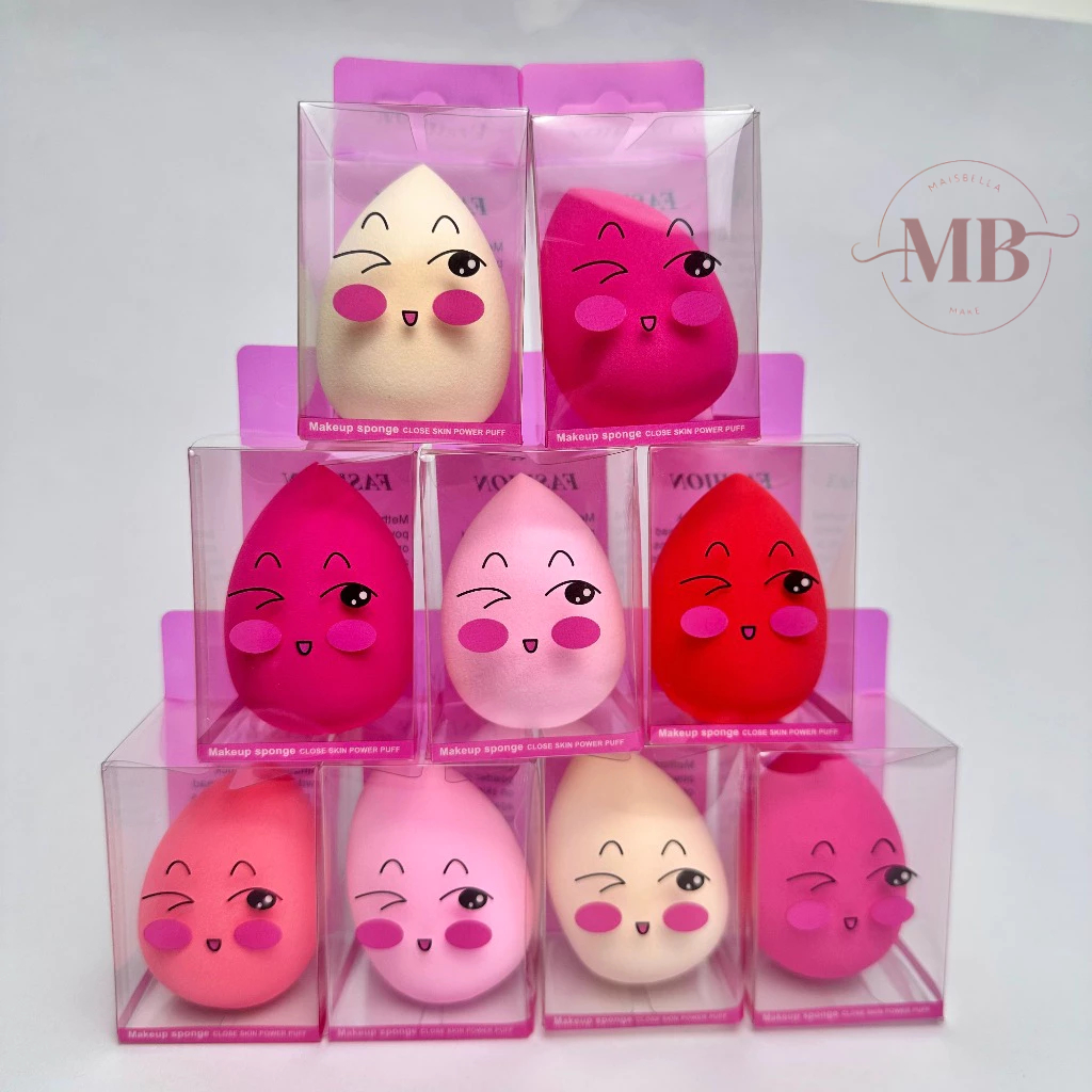 Kit 3/6/12 Esponja Gota para Maquiagem Base Corretivo Contorno Pó Macia Suave Profissional em Oferta na Shopee