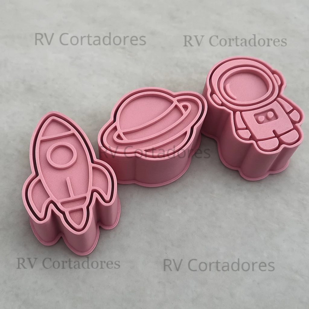 Modelador Ejetor - Kit Astronauta - para Doces, Brigadeiros, Massas, Docinhos e Biscoitos em Oferta na Shopee
