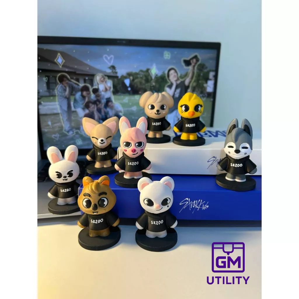 SKZOO 🐾 Kit Completo 8 Miniaturas Stray Kids - KPOP Fanmade Colecionável Idol STAY Presente em Oferta na Shopee