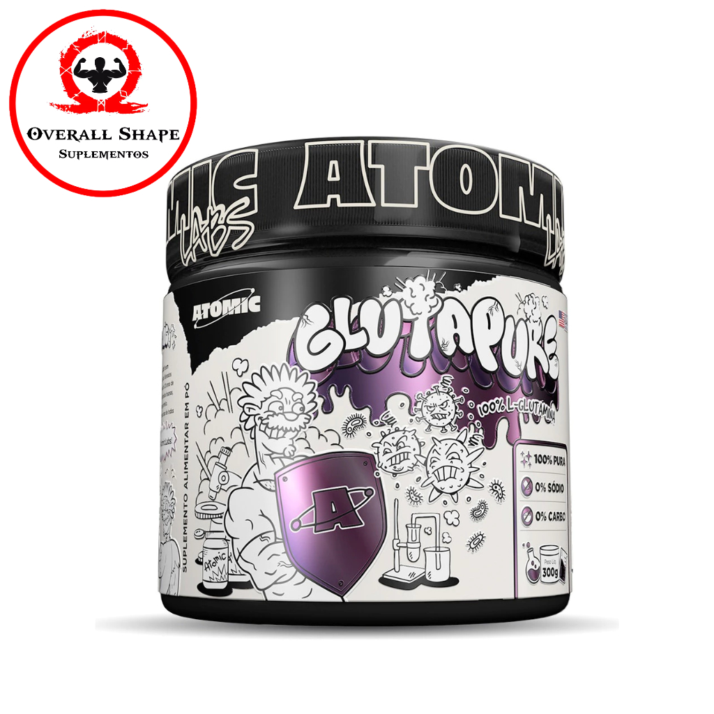 Glutamina Glutapure 100% Pura 300g - Atomic Labs