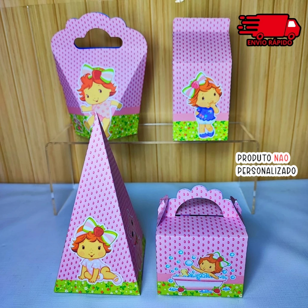MORANGUINHO BABY- PEGUE E MONTE | Kit Festa para Lembrancinha Decoração Festa Infantil
