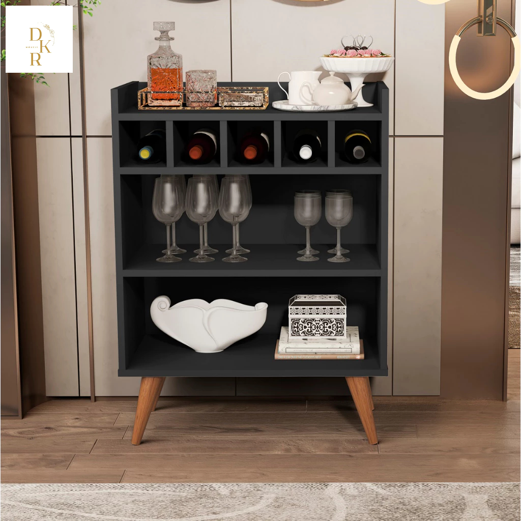 Buffet Aparador Intense C/ Adega Bar Balcão Porta Bebidas Sala Várias Cores