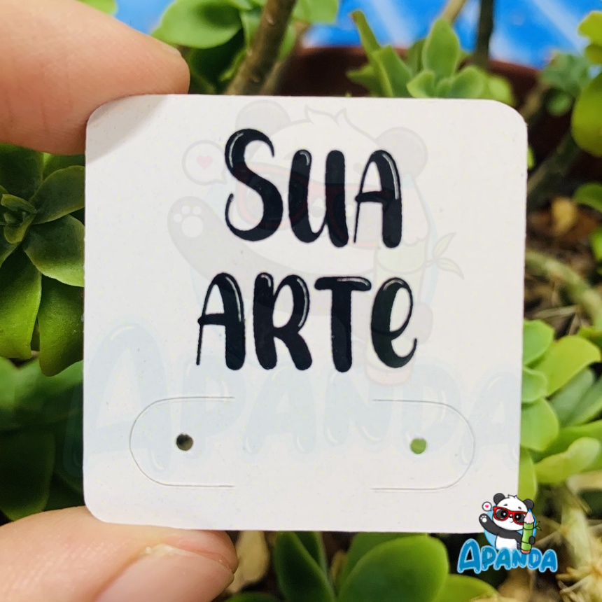 Tag para Brincos, Bijuterias e Jóias Personalizada 4x4 cm - Com Sua Arte ou Logo em Oferta na Shopee