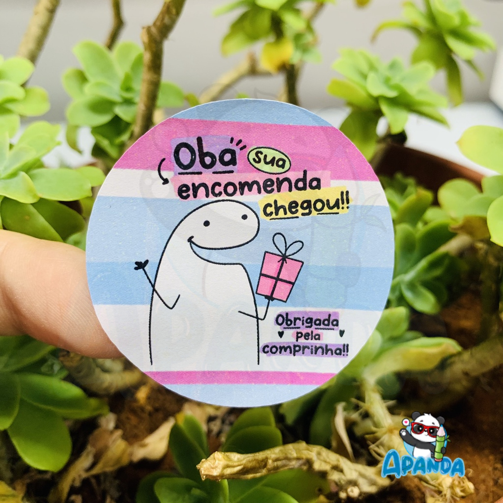 Adesivos para Embalagens - Coleção Flork - Redondo em Oferta na Shopee