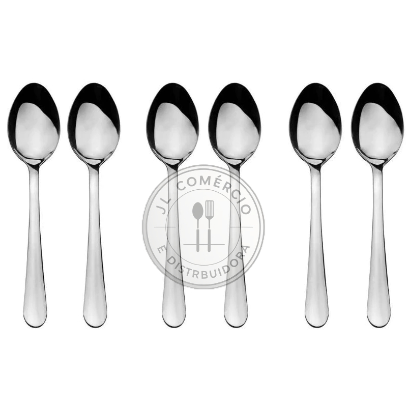 Jogo 6 Talheres inox Biona Basis 6 Un Aço Inox