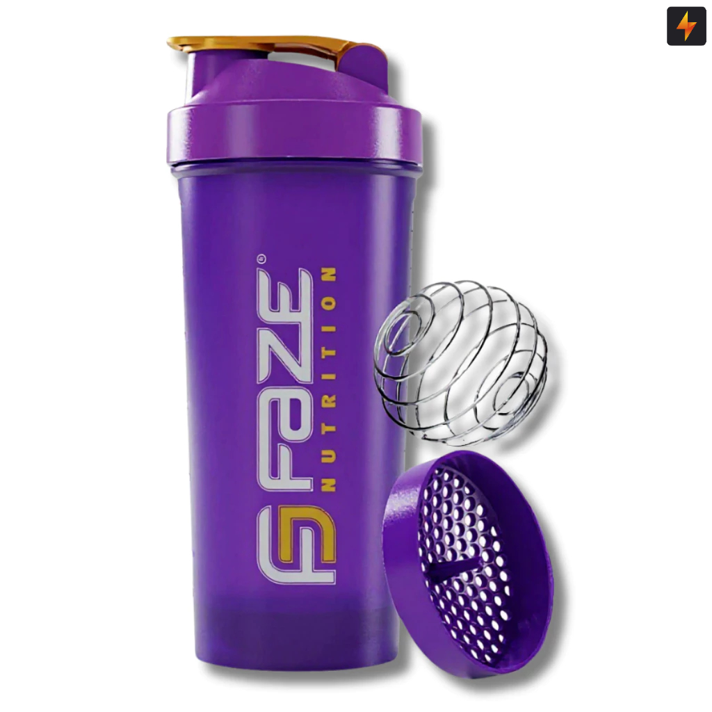 Coqueteleira Shakeira 600 ML Faze Nutrition com Mola e Peneira em Oferta na Shopee