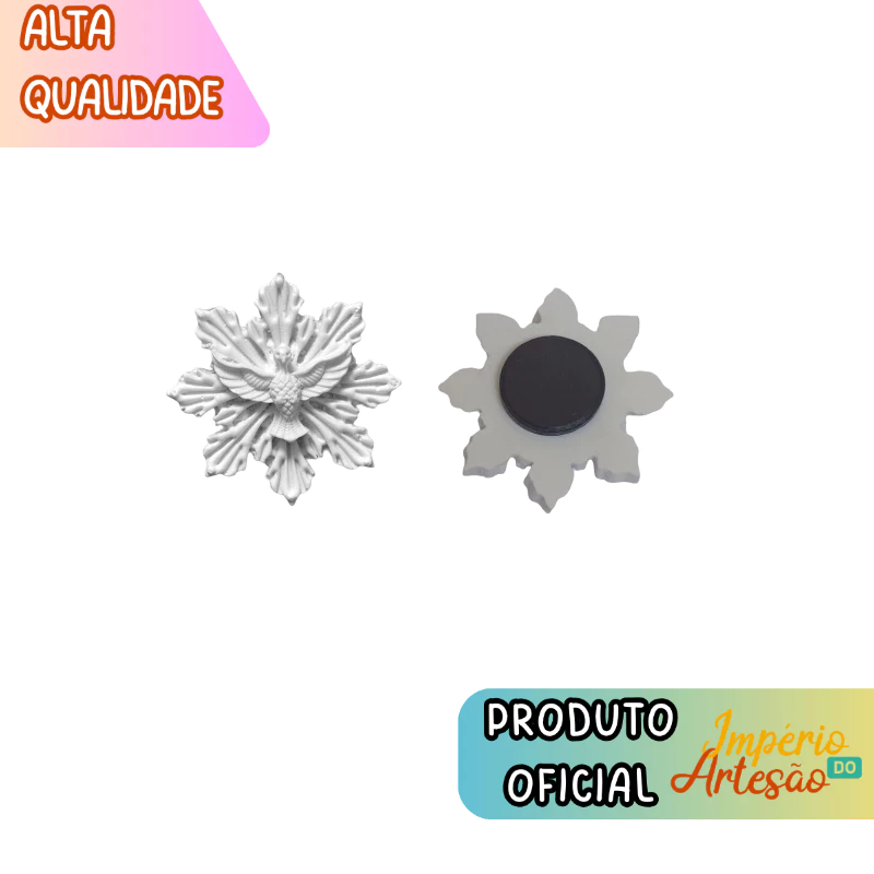 Kit 20 Divino Espírito Santo com imã em Resina Decoração Religioso Batizado Primeira Comunhão em Oferta na Shopee