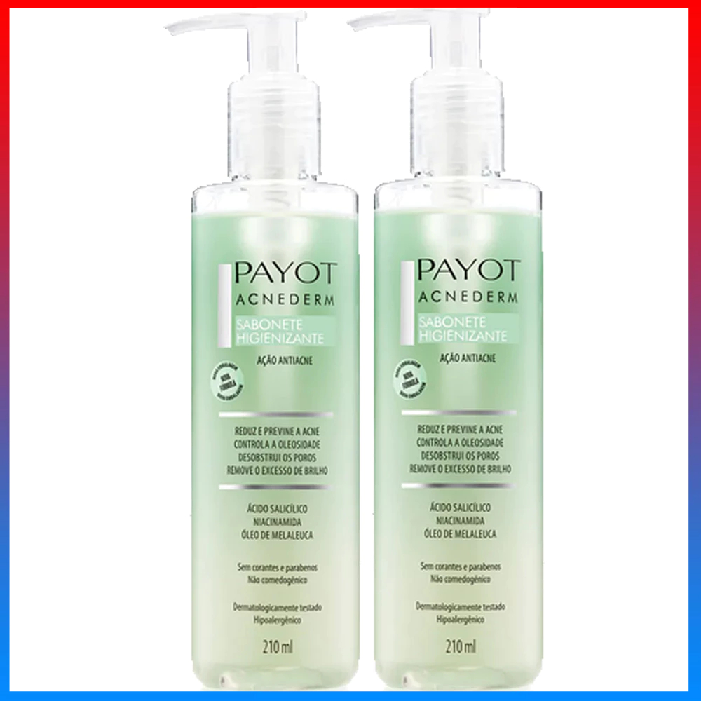 Payot Kit Acnederm Sabonete Higienizante 210ml - 2 Unidades