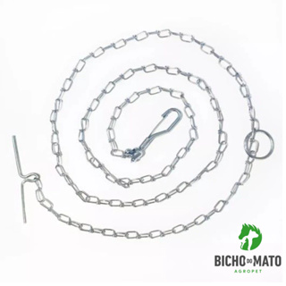 Corrente Galvanizada Resistente de 1,5M para Cães e Gatos - Segurança e Durabilidade em Oferta na Shopee